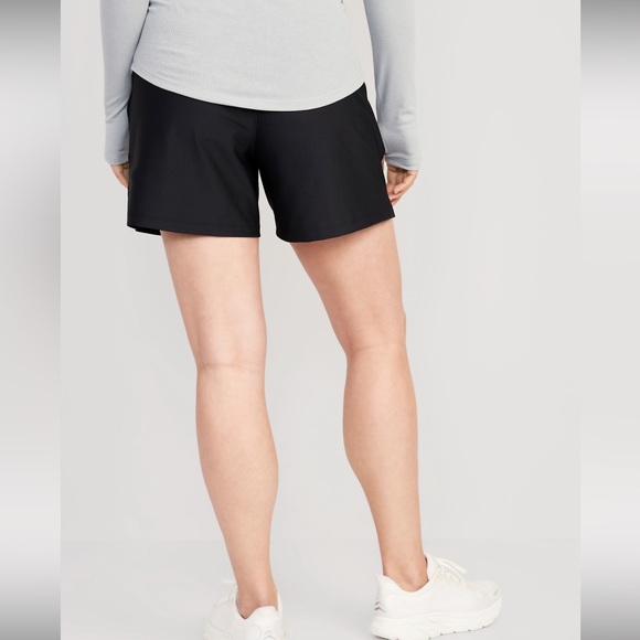 Maternity Roll Over Waist PowerSoft Shorts - Picture 3 of 4